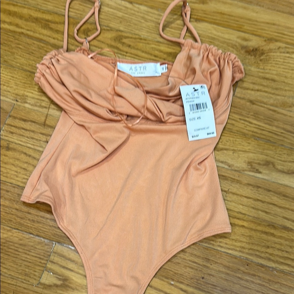 ASTR BRAND NEW Peach Bodysuit